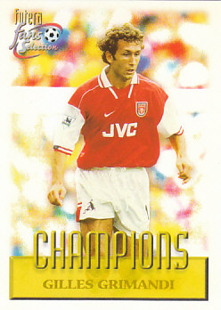 Gilles Grimandi Arsenal 1999 Futera Fans' Selection #73